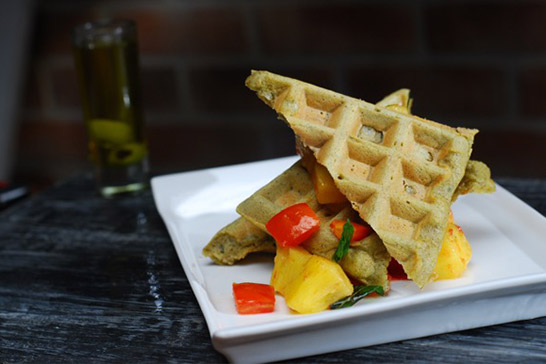 Pesarattu waffle - Gourmet Gurus, Appetizers, Snacks & Sides Recipe