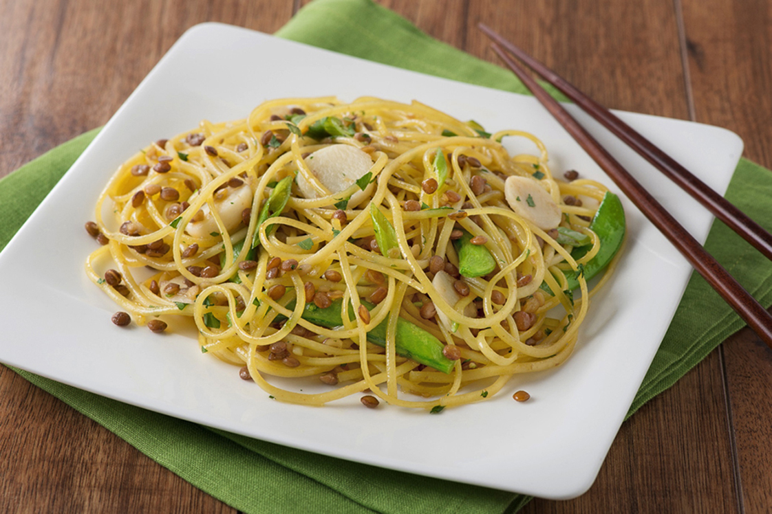 Chinese Lentil and Noodle Salad - Appetizers, Snacks & Sides Recipe