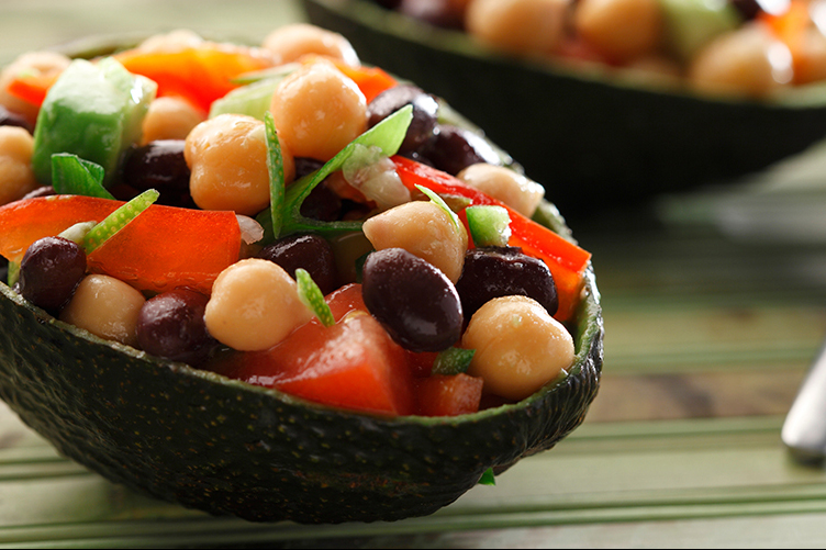 Black Bean, Chickpea, and Avocado Salad - Appetizers, Snacks & Sides Recipe