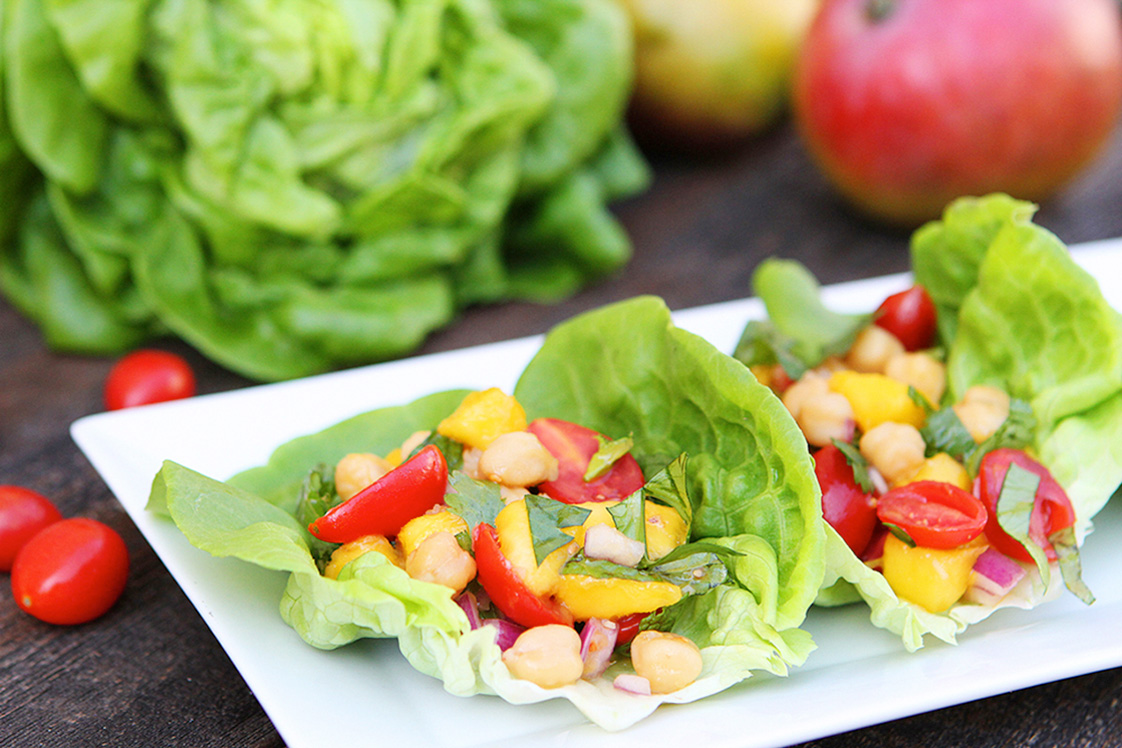 Chickpea Lettuce Wraps - Appetizers, Snacks & Sides, Mains Recipe