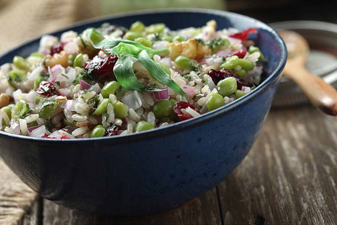 Green Split Pea Salad with Rice and Cranberries - Appetizers, Snacks &amp; Sides, Mains Recipe