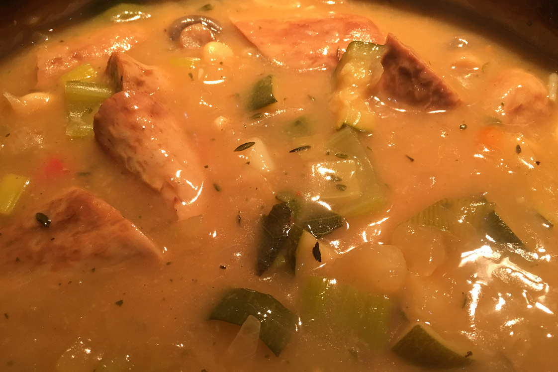 Sausage, Cider and Butterbean Casserole - Mains Recipe