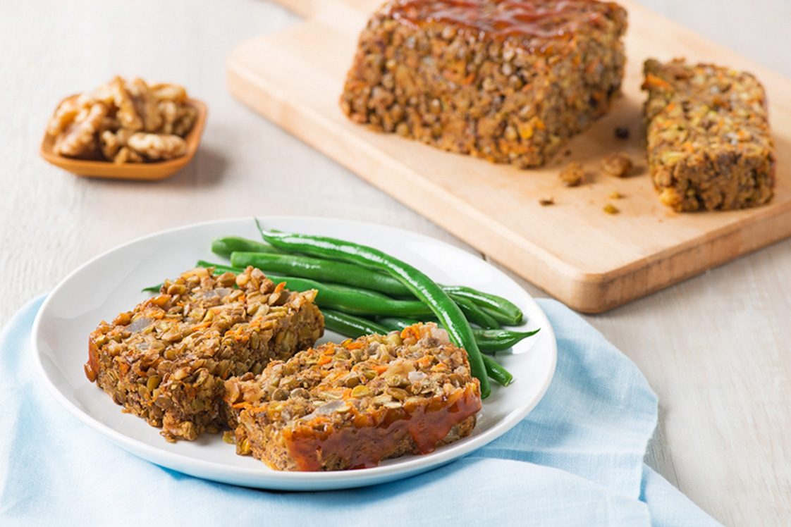 Vegan Lentil Walnut Loaf - Mains Recipe