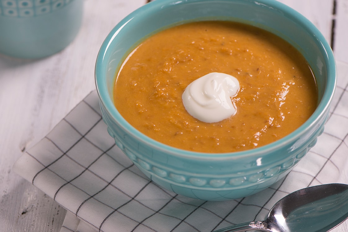 Pumpkin Soup with Lentils - Appetizers, Snacks &amp; Sides, Salads, Soups &amp; Stews Recipe