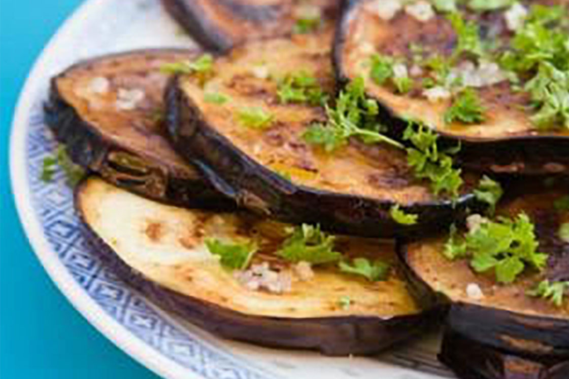 Sweet & Sour Lentils with Roasted Aubergine - Gourmet Gurus, Mains Recipe