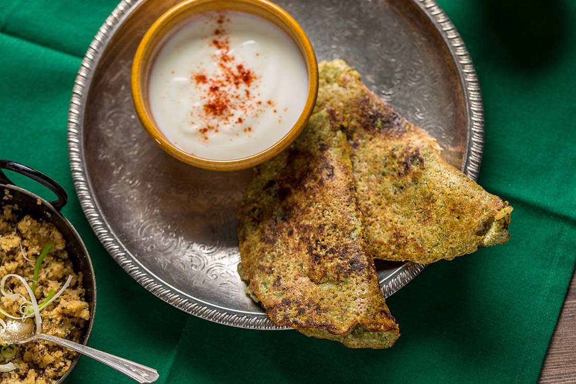 Pesarattu (Green Gram Dosa) - World's Greatest Pulse Dishes, Best of India, Appetizers, Snacks & Sid