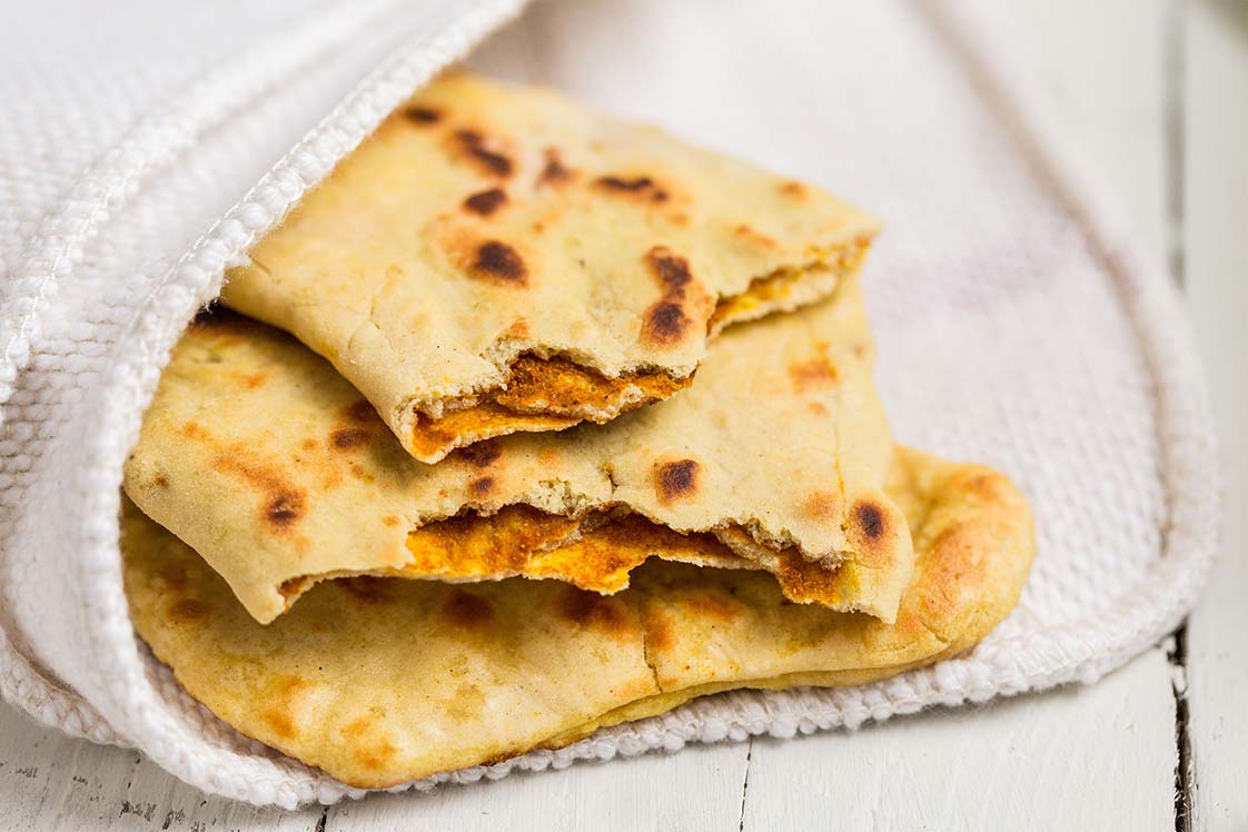 Besan ki Masala Roti - World's Greatest Pulse Dishes, Best of India, Appetizers, Snacks & Sides Reci