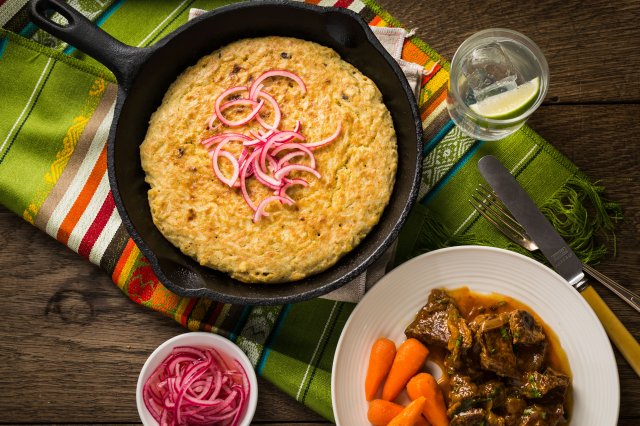 Peru, Short rib stew tacu tacu