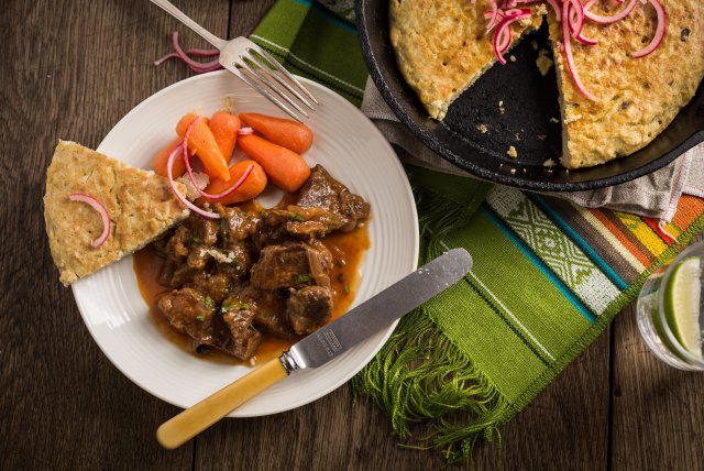 Peru, Short rib stew tacu tacu