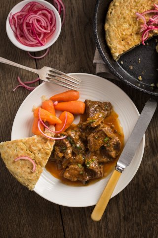 Peru, Short rib stew tacu tacu