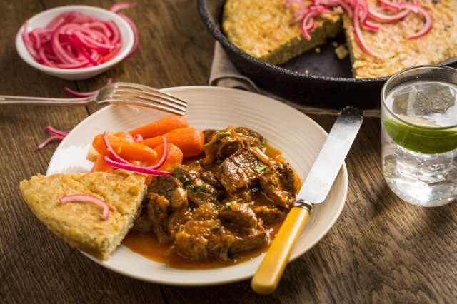 Peru, Short rib stew tacu tacu