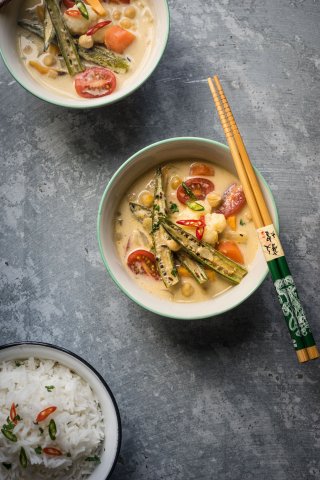 Singapore, Asian Mixed Vegetable Curry