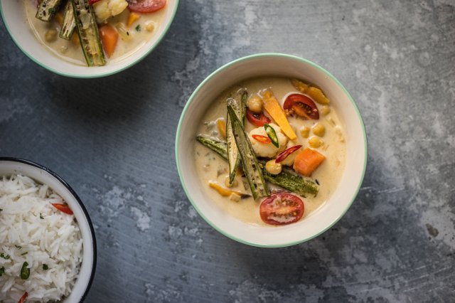 Singapore, Asian Mixed Vegetable Curry