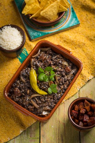 Mexico, frijoles refritos