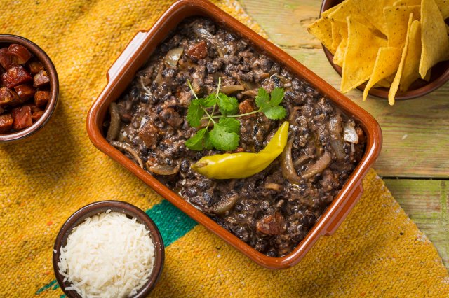 Mexico, frijoles refritos