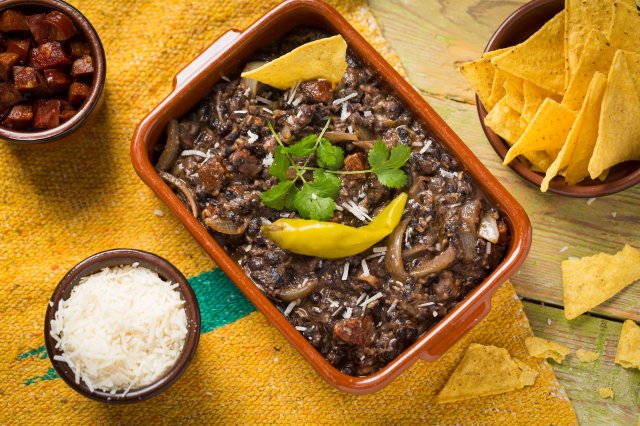 Mexico, frijoles refritos