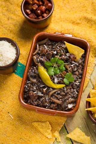 Mexico, frijoles refritos