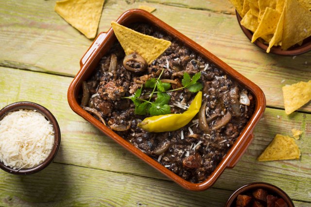 Mexico, frijoles refritos