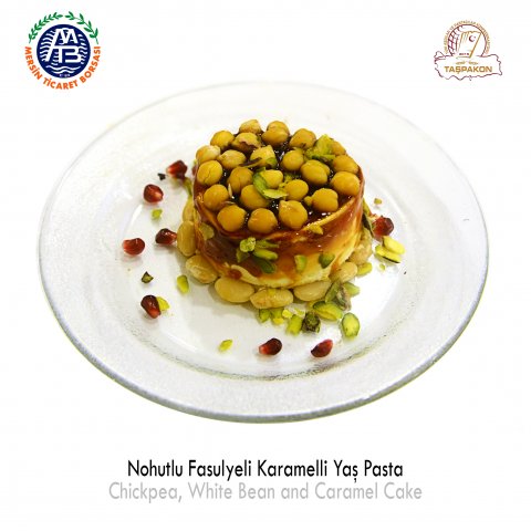 Chickpea, White Bean and Caramel Cake